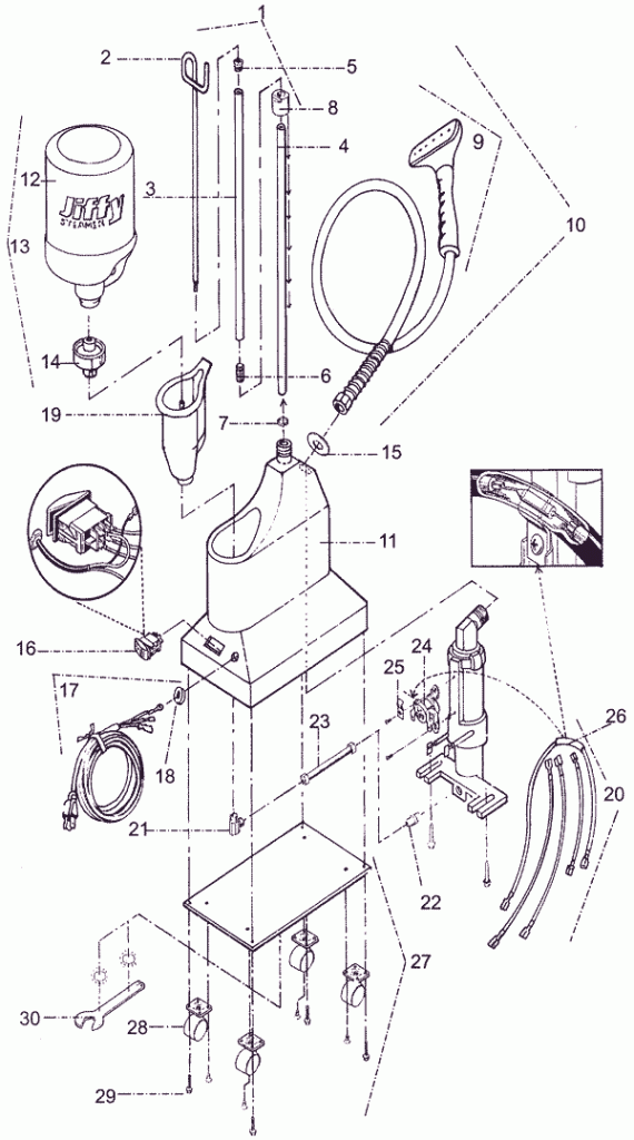 02 Parts for Jiffy J2 Steamer SouthStar Supply